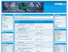 Tablet Screenshot of informationwarriors.net